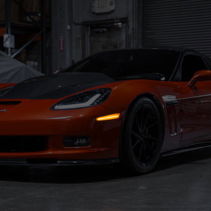 Corvette C6 Front Amber Light LED Side Markers Pair image 3
