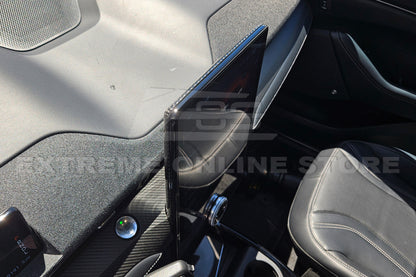 2021+ Ford Mustang Mach-E DRY CARBON FIBER Navigation Monitor Cover image 5