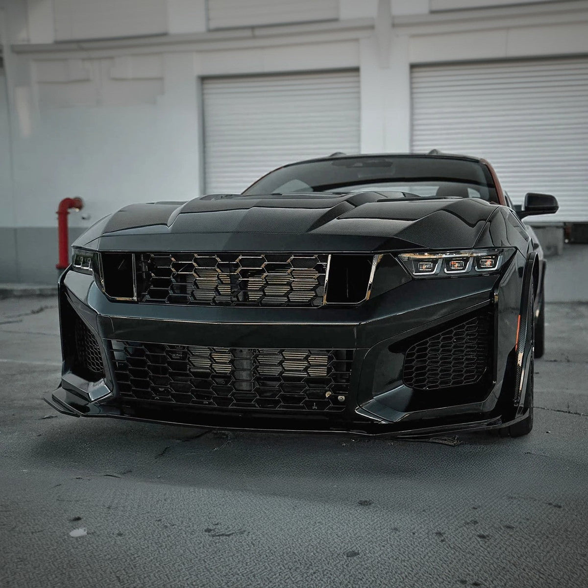 2024-Up Mustang Dark Horse SC Replacement Primed Front Bumper Cover Grille Lip (Expected To Ship In October) image 5