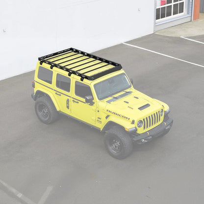 2018-Up Jeep Wrangler JL Carbon Steel Black Top Roof Cargo Rack image 1