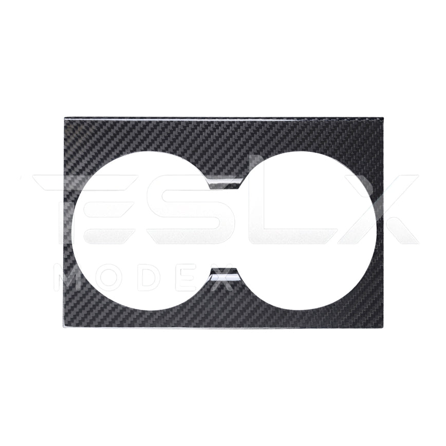 2024-Up Tesla Model 3, 2025-Up Model Y Carbon Fiber Interior Water Cup Frame image 7