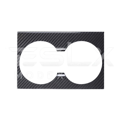 2024-Up Tesla Model 3, 2025-Up Model Y Carbon Fiber Interior Water Cup Frame image 7