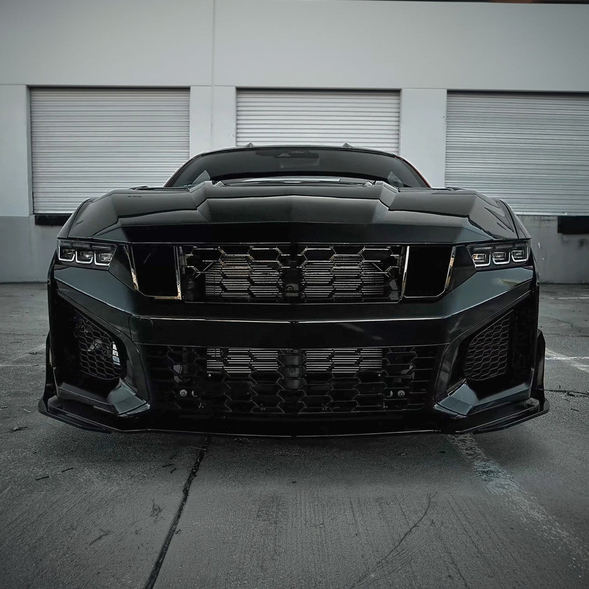 2024-Up Mustang Dark Horse SC Replacement Primed Front Bumper Cover Grille Lip (Expected To Ship In October) image 4