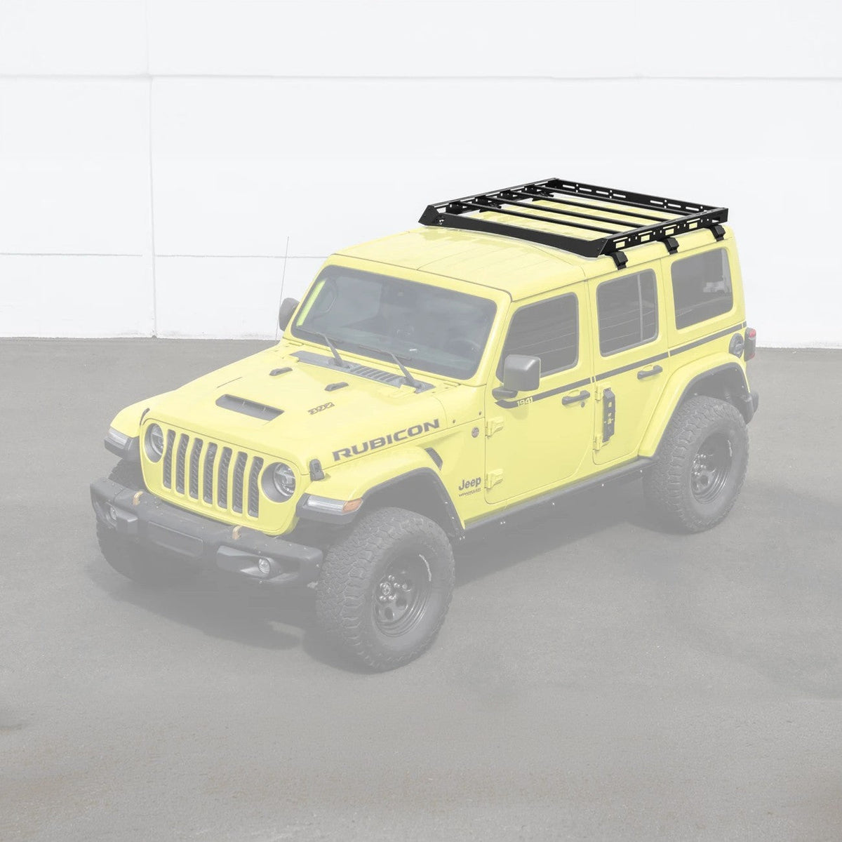 2018-Up Jeep Wrangler JL Carbon Steel Black Top Roof Cargo Rack image 3