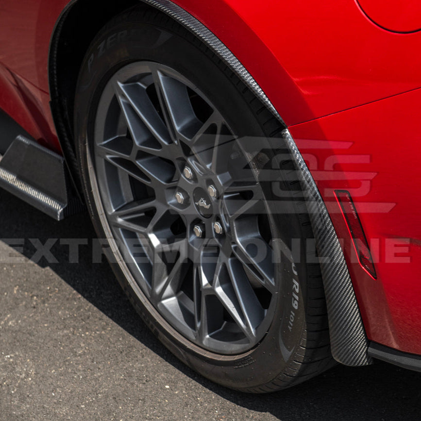 2024+ Ford Mustang DRY CARBON FIBER Fender Flares Mud Flap image 74