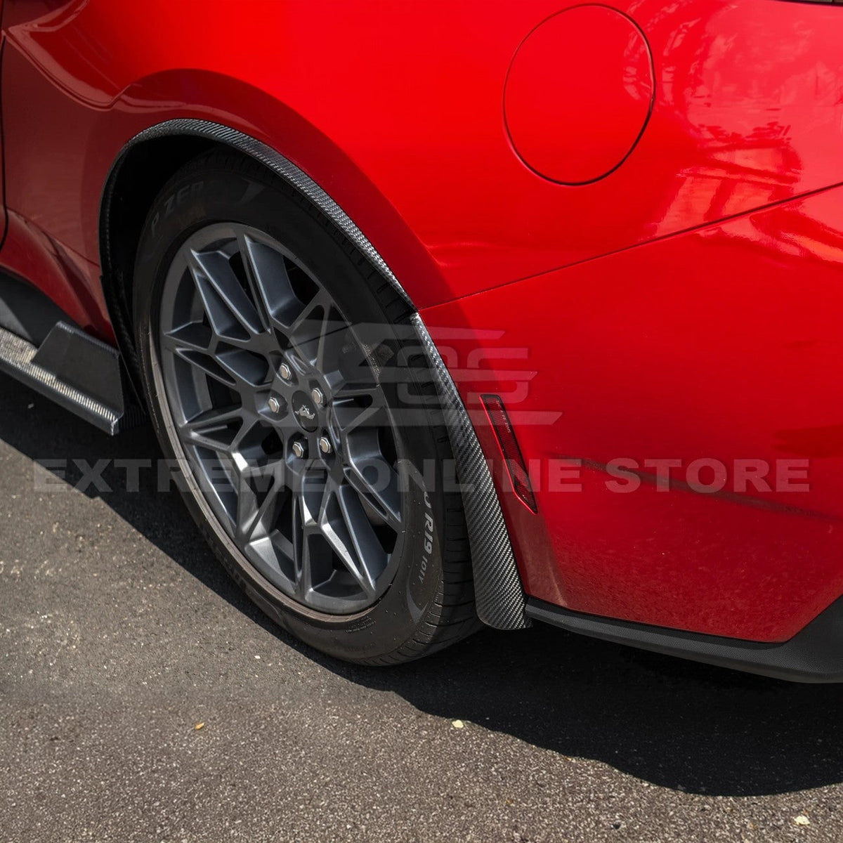 2024+ Ford Mustang Dry Carbon Fiber Mud Flap image 23