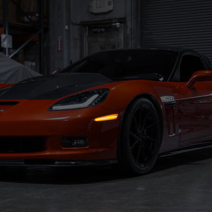 Corvette C6 Front Amber Light LED Side Markers Pair image 1