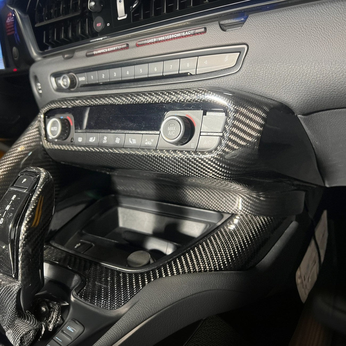 2020-Up Toyota Supra Center Console AC Switch Panel Cover image 1