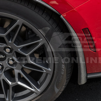 2024+ Ford Mustang DRY CARBON FIBER Fender Flares Mud Flap image 75