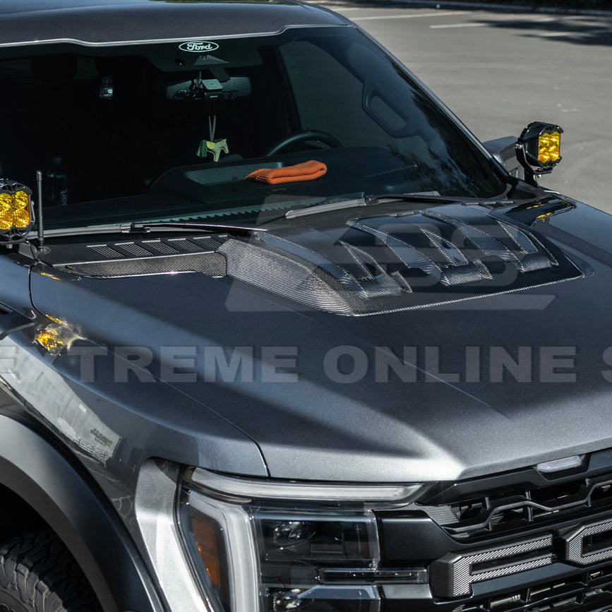 2021-Up F-150 Raptor Carbon Fiber Hood Cover image 27
