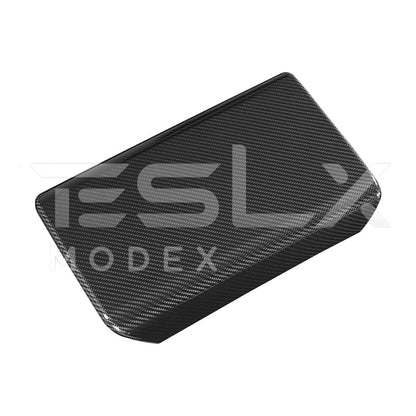2020-Up Tesla Model 3 Y Carbon Fiber Interior Center Armrest Cover image 17