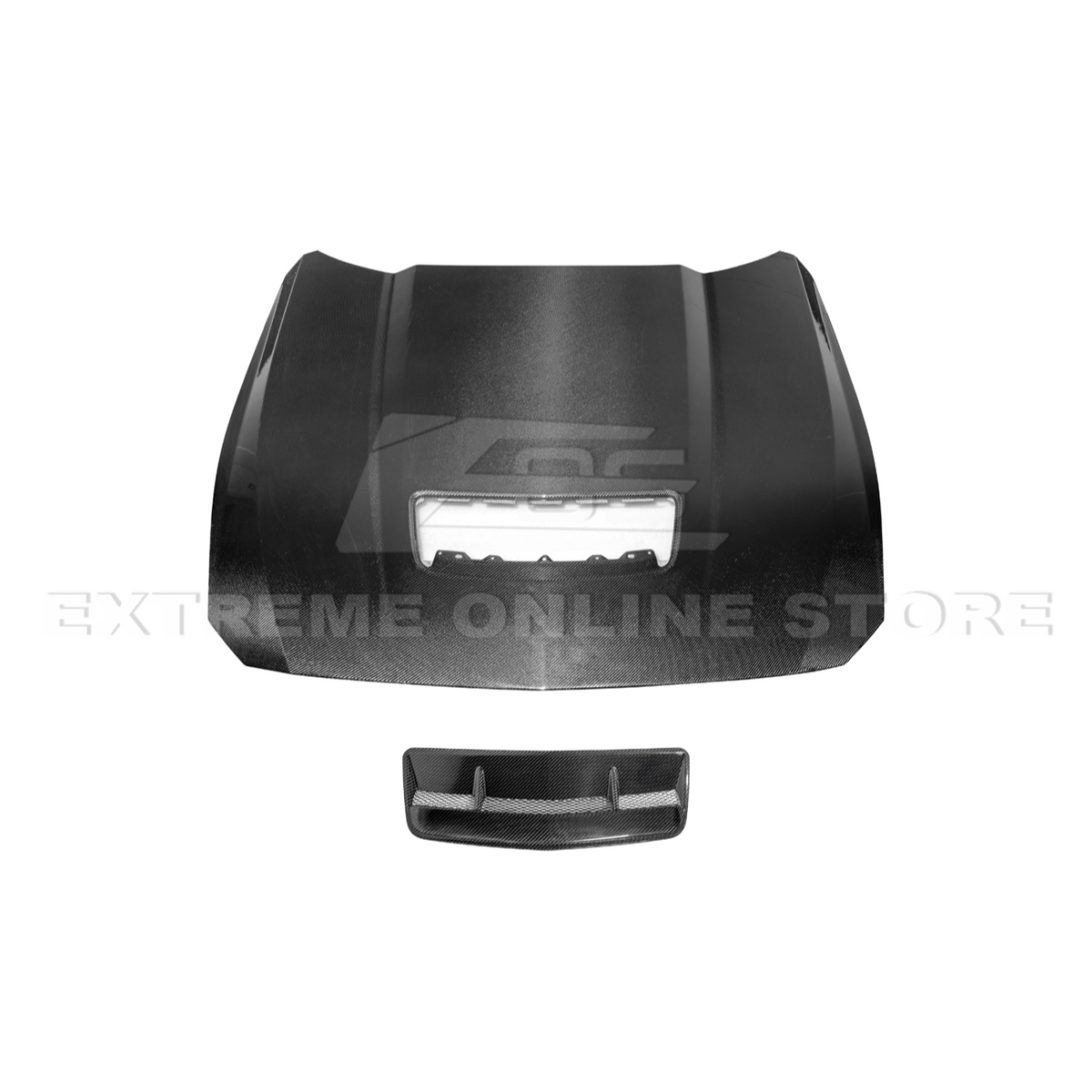 2024-Up Ford Mustang Front Bumper Hood Vented Cover image 19