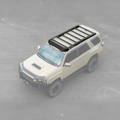 2010-24 Toyota 4Runner V2 Carbon Steel Black Top Roof Rack Cargo Carrier image 3