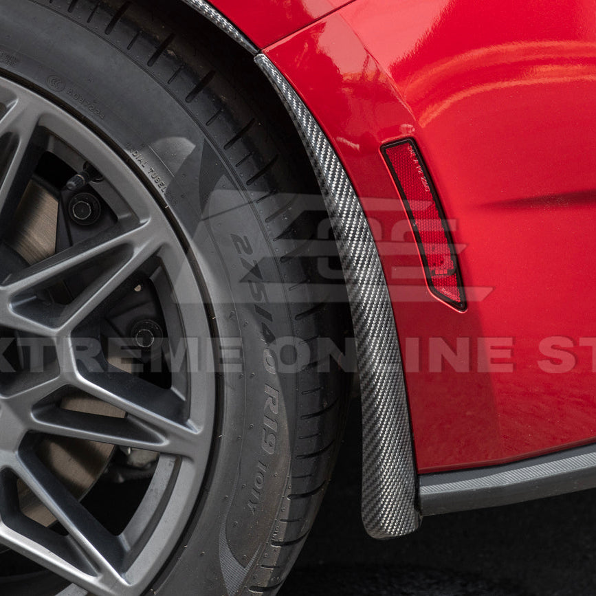 2024+ Ford Mustang DRY CARBON FIBER Fender Flares Mud Flap image 76