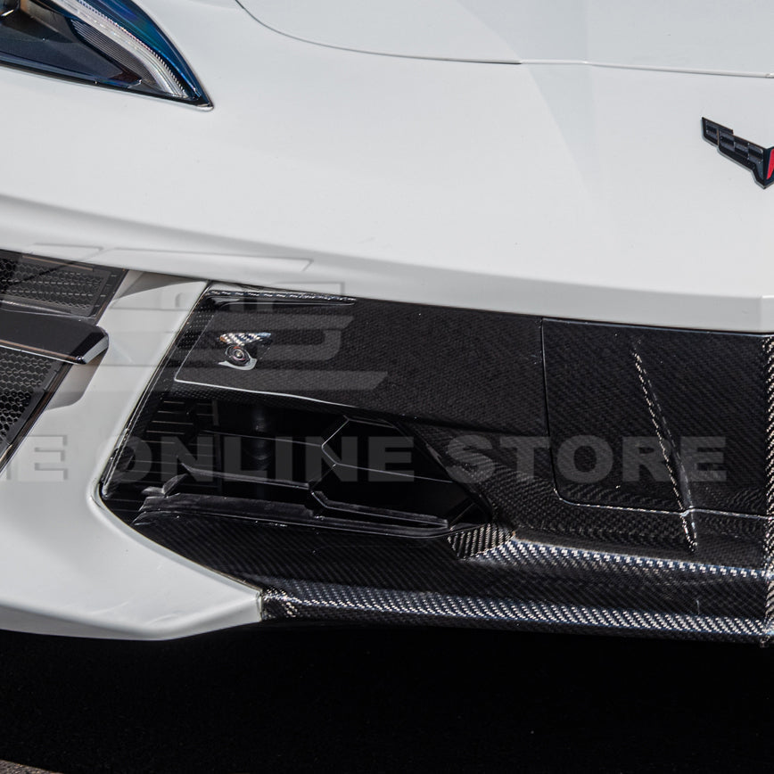Chevrolet Corvette C8 DRY CARBON FIBER Fascia Panel Grille Cover image 7