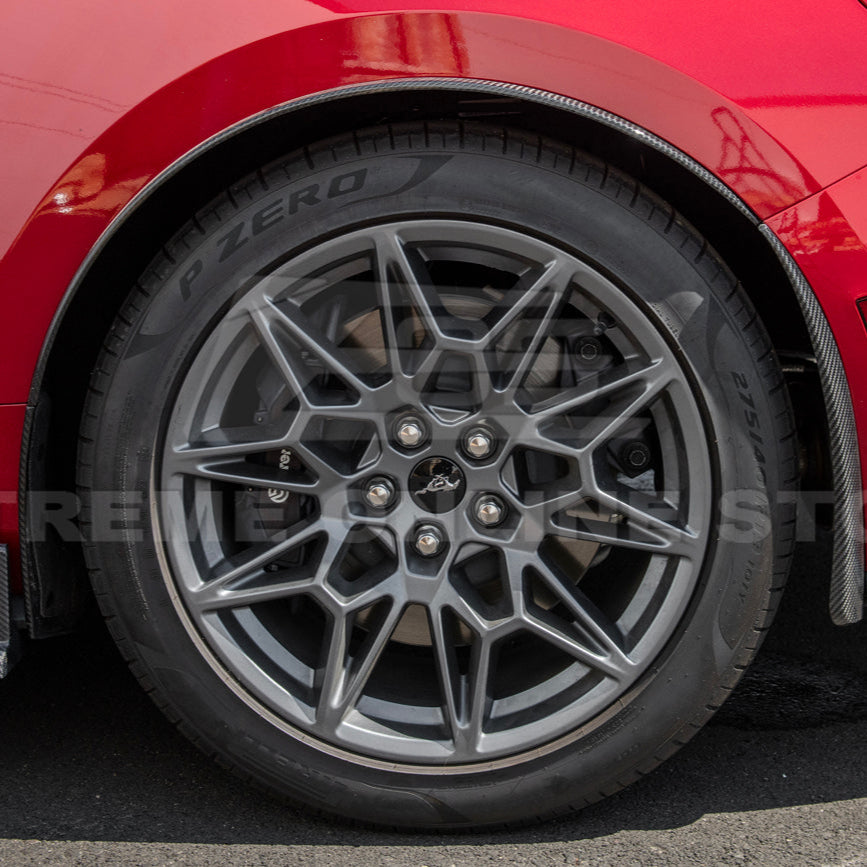 2024+ Ford Mustang DRY CARBON FIBER Fender Flares Mud Flap image 72