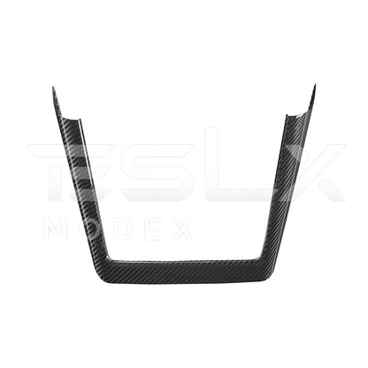2024-Up Tesla Model 3, 2025-Up Model Y Carbon Fiber Interior Center Console Frame image 1