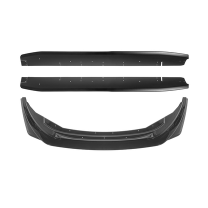 2022-Up Toyota GR86 AS Style ABS Plastic Matte Black Front Splitter Side Skirt image 1