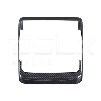 2024-Up Tesla Model 3, 2025-Up Model Y Carbon Fiber Interior Rear Display Frame Cover image 9