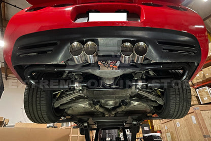 Corvette C5 Muffler Axle Back Quad Tips Exhaust image 5