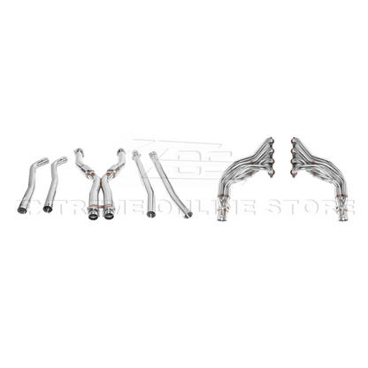 2009-2014 Cadillac CTS-V Long Tube Headers Resonated Mid Pipe image 16