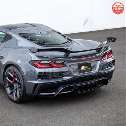 Corvette C8 Z06 W/ Z07 Package Factory Dry Carbon Fiber Rear High Wing Spoiler image 5