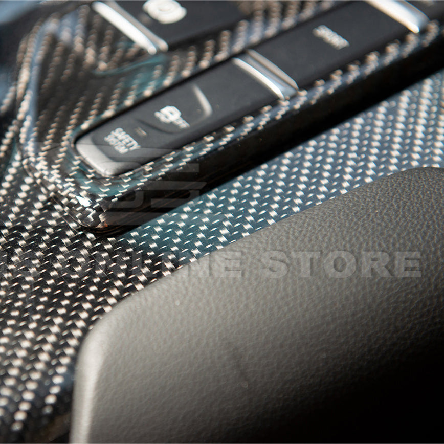 2020-Up Toyota Supra Carbon Fiber Center Gear Shift Box Cover image 5