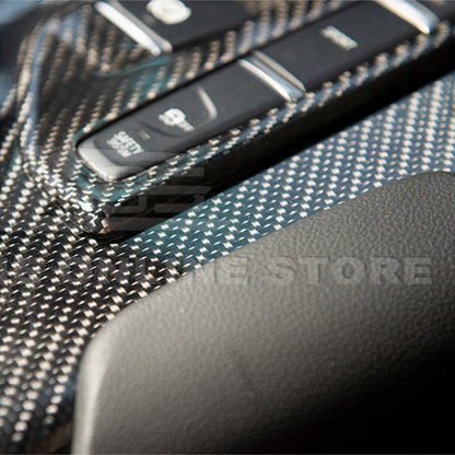 2020-Up Toyota Supra Carbon Fiber Center Gear Shift Box Cover image 5