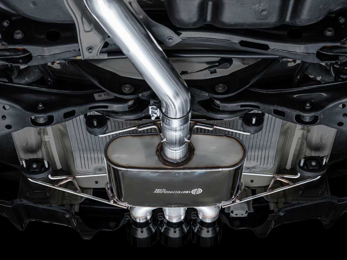 AWE Touring Edition Exhaust for DE5 Integra Type-S - Triple Diamond Black Tips image 3
