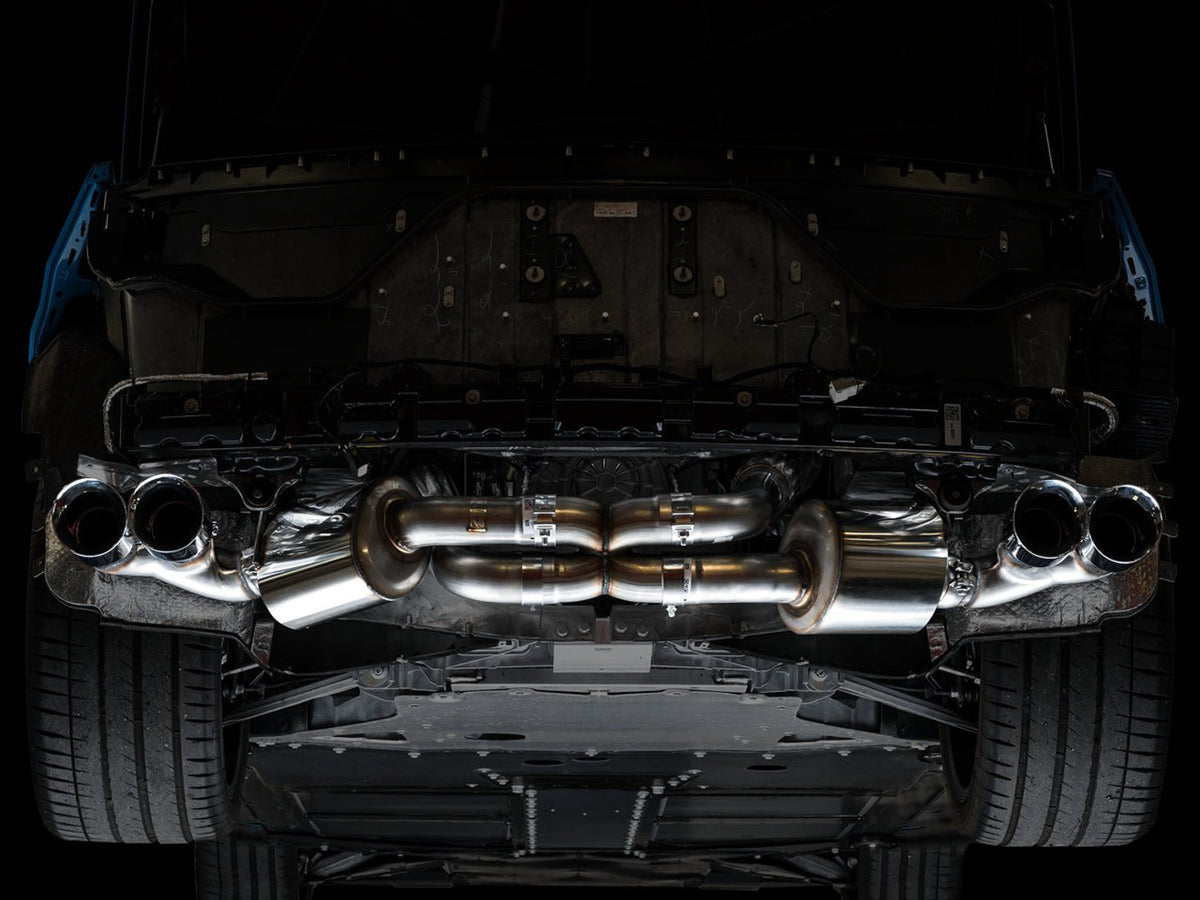 AWE Touring Edition Exhaust for C8 Corvette -- Chrome Silver Tips image 7
