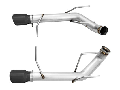 AWE Track Edition Axle-back Exhaust for the S197 Ford Mustang GT - Diamond Black Tips image 3