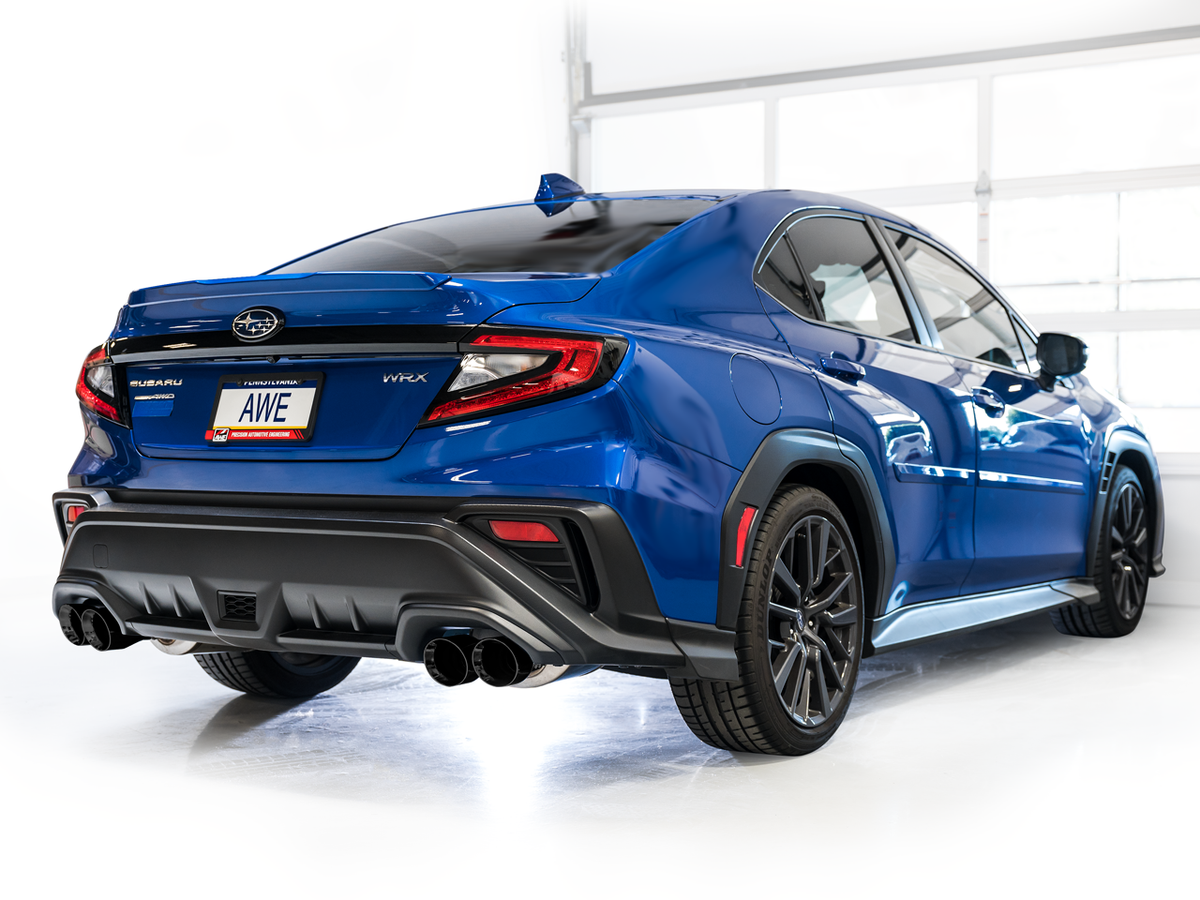 AWE Touring Edition Axleback Exhaust for VB Subaru WRX - Diamond Black Tips image 3