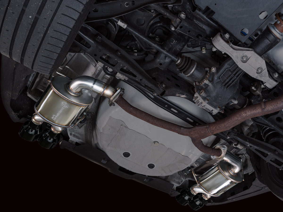 AWE Touring Edition Axleback Exhaust for VB Subaru WRX - Diamond Black Tips image 7