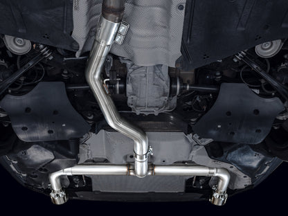 AWE Track Edition Axleback Exhaust for BMW G2X 330i/430i - Chrome Silver image 8