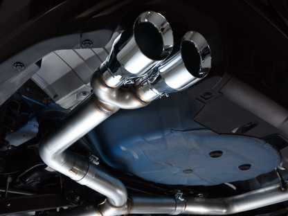 AWE Track Edition Exhaust for VB Subaru WRX - Chrome Silver Tips image 9