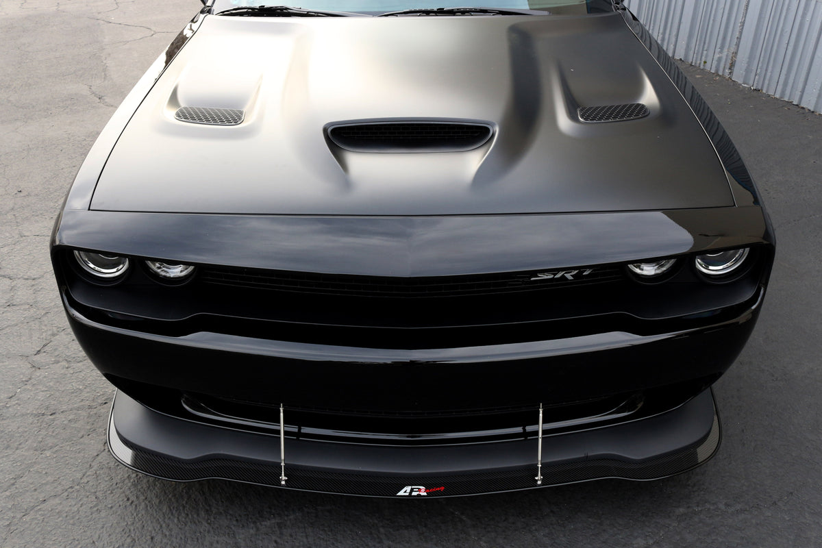 Carbon Fiber Front Wind Splitter-  2015-2023 Dodge Challenger Hellcat