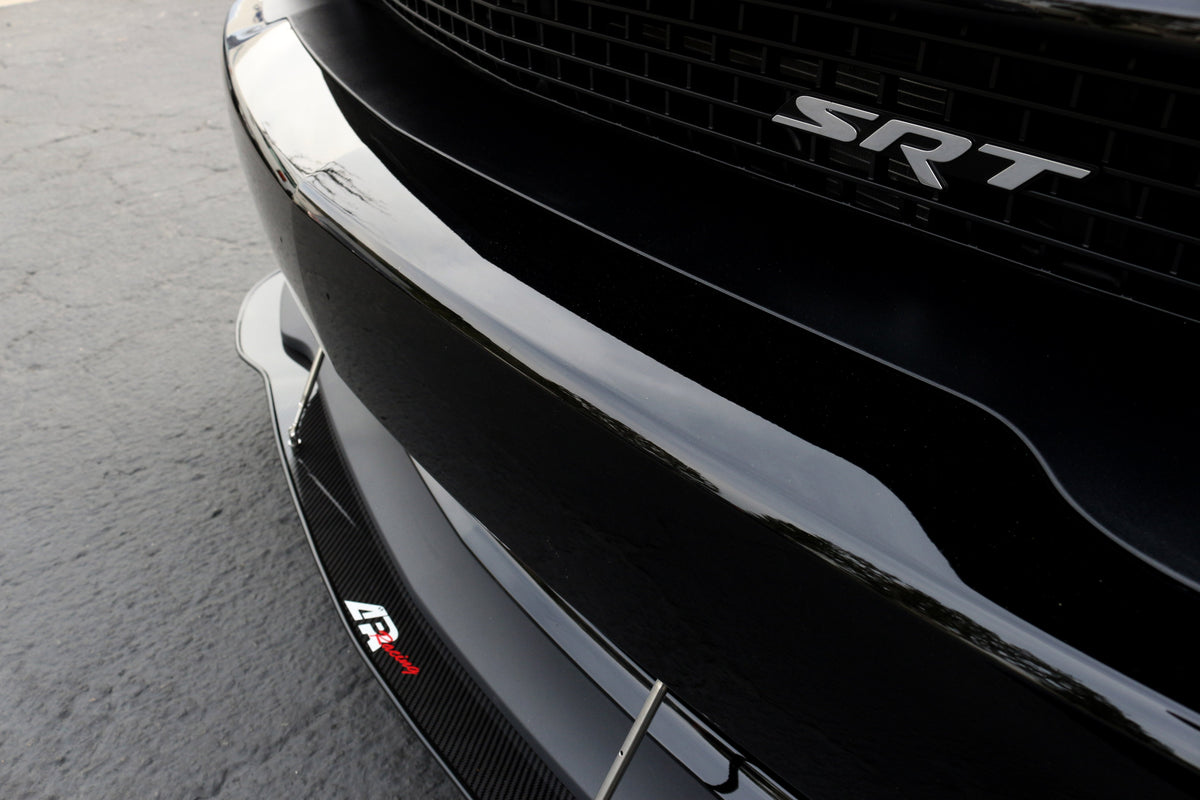 Carbon Fiber Front Wind Splitter-  2015-2023 Dodge Challenger Hellcat
