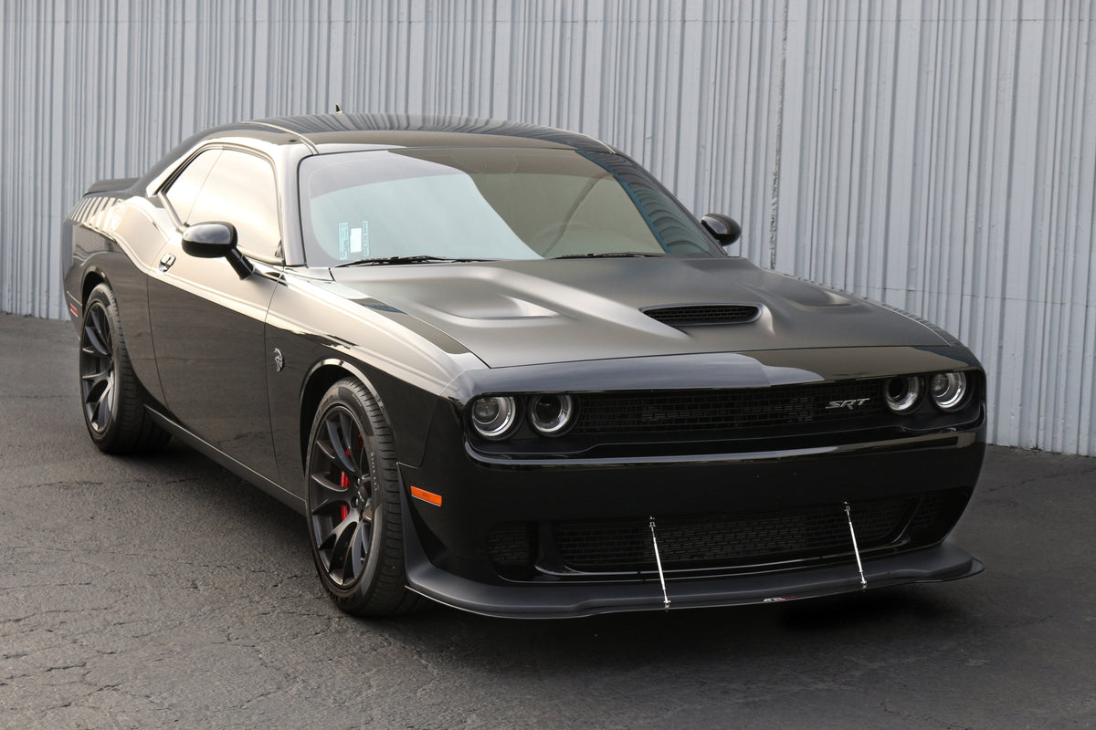Carbon Fiber Front Wind Splitter-  2015-2023 Dodge Challenger Hellcat