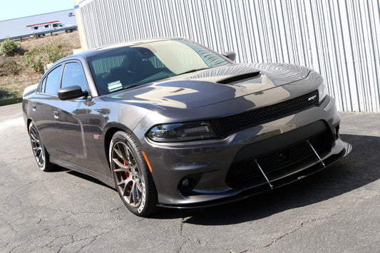 Carbon Fiber Front Wind Splitter- 2015-2019 Dodge Charger SRT-8/ Hellcat/ Scat Pack