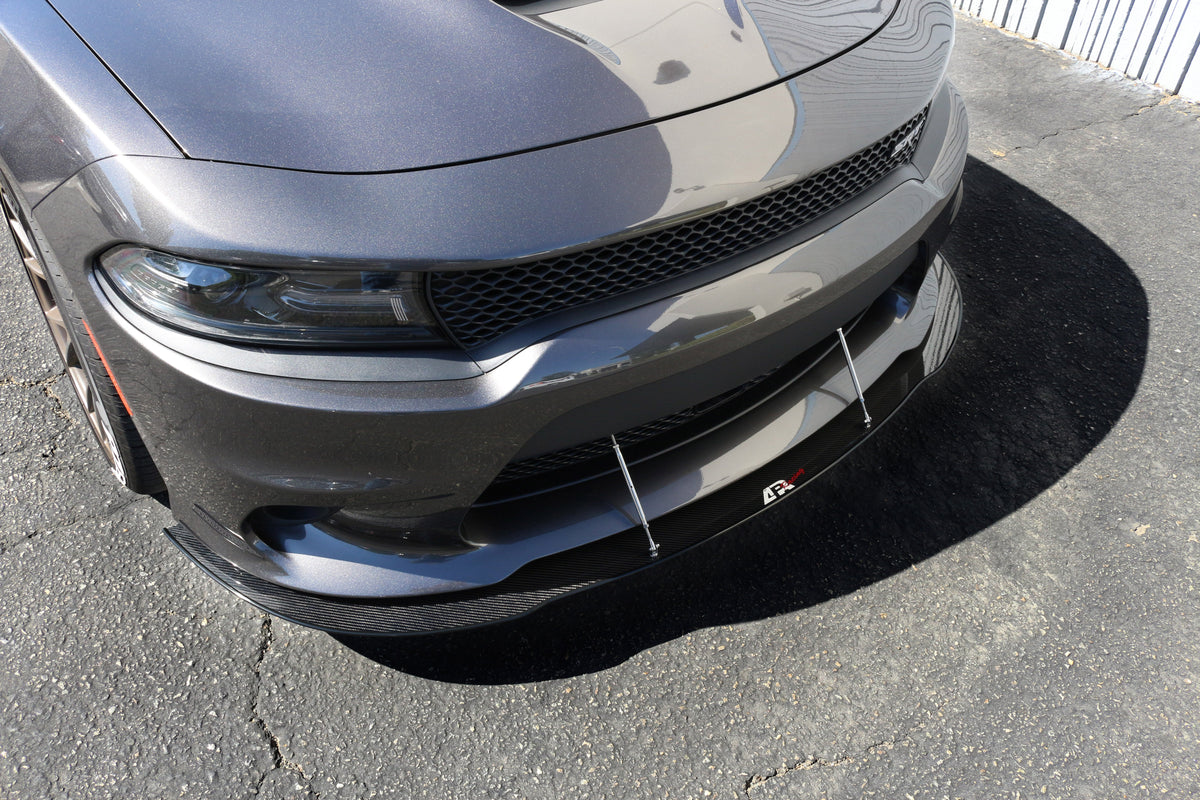 Carbon Fiber Front Wind Splitter- 2015-2019 Dodge Charger SRT-8/ Hellcat/ Scat Pack