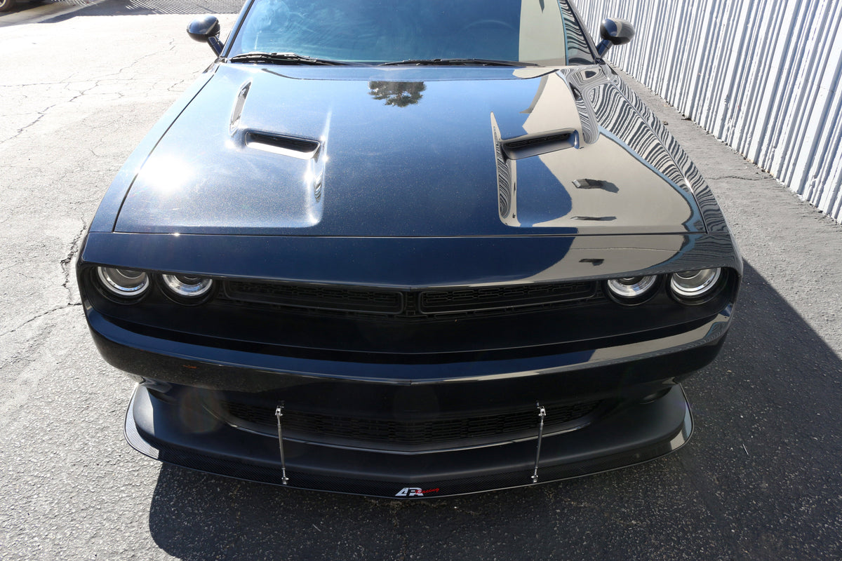 Carbon Fiber Front Wind Splitter-2015-2023 Dodge Challenger Scat Pack/ SRT