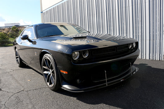 Carbon Fiber Front Wind Splitter-2015-2023 Dodge Challenger Scat Pack/ SRT