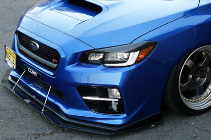 Carbon Fiber Wind Splitter w/ Rods-Subaru WRX/STI  2015-2017 (OEM Lip)
