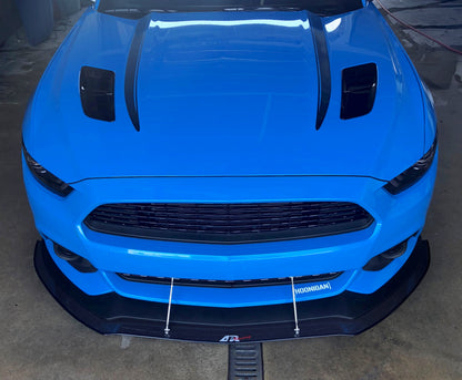 Carbon Fiber Front Wind Splitter-2015-2017  Ford S550 Mustang