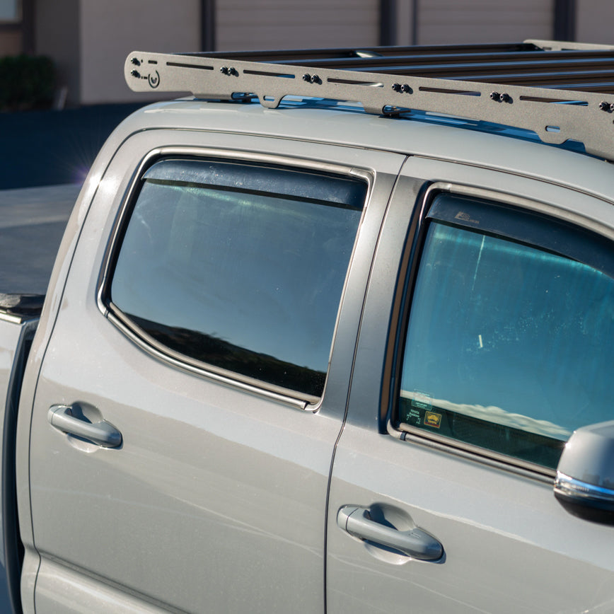 2016-Up Toyota Tacoma Double Cab Window Visors Wind Deflectors Rain Guards image 7