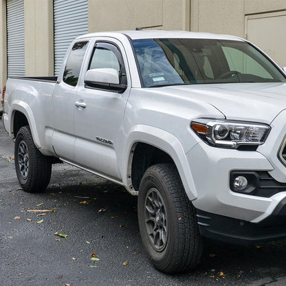 2016-Up Toyota Tacoma Extended Cab Window Visors Wind Deflectors Rain Guards image 1
