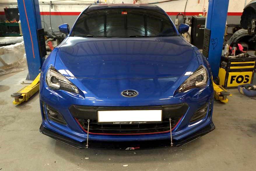 Carbon Fiber Wind Splitter w/ Rods - 2017-2021 Subaru BRZ