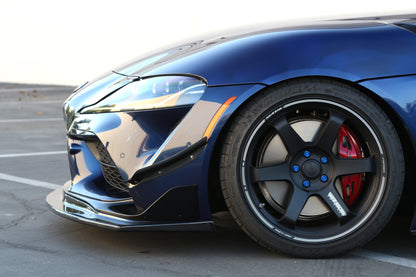 Carbon Fiber Front Bumper Canards- Toyota Supra A90/91 2020-2023