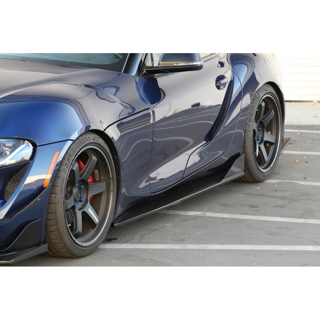 Carbon Fiber  Side Rocker Extensions/ Side Skirt - Toyota Supra A90/91 2020-2023