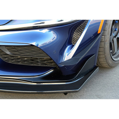 Carbon Fiber Front Bumper Canards- Toyota Supra A90/91 2020-2023